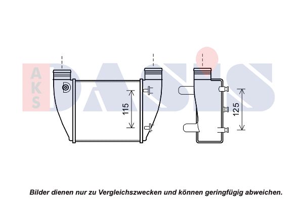 AKS DASIS Kompressoriõhu radiaator 487043N